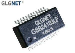 China 350mA LAN Isolation Transformer 24 PIN 1000 Base -T SMT Discrete With POE Function on sale