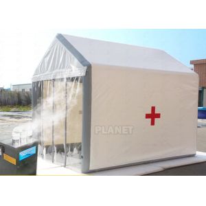 Buy cheap Portable Emergency Disinfection Tent / Inflatable Military Channel Tent from wholesalers
