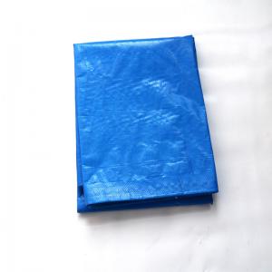 Quality China HDPE sample roofing sample of tarpaulin design blue polyethylene laminate sheet  tarpaulin rolls or truck cover for sale