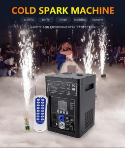 Quality 600W Wedding Effect Electronic Fountain Cold Spark Machine With Road Case for sale