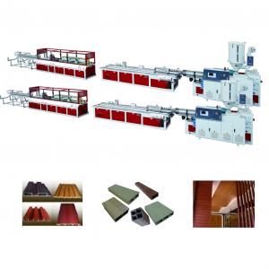China Plastic Recycling WPC Extrusion Line PE / PE Product Outdoor Decorations on sale