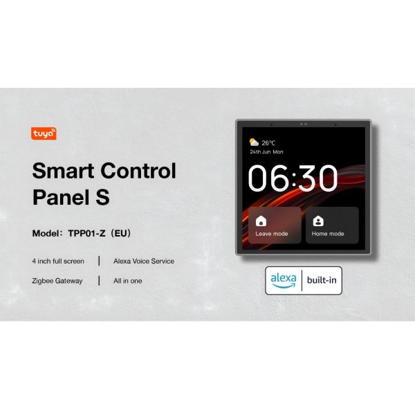 Smart Panel 4″: Built‑in Alexa & Zigbee Gateway, Tuya OS, 410K+ Devices