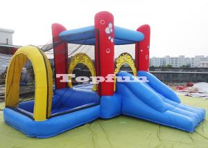 Quality 4m Bubble Inflatable Commercial Bounce Houses With Safety Net And Pool for sale