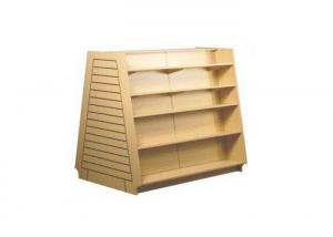 Stacked Type Wood  Slatwall Display Stand Freestanding Space Saving For Retail Shop