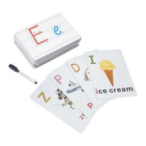 Quality Custom Printing Children's Learning Alphabet Cards Erasable Modern Teacher Aids for sale