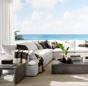 Quality Modern Fashion Outdoor Leisure Home Furniture Straight L Shape Sofa Set for sale