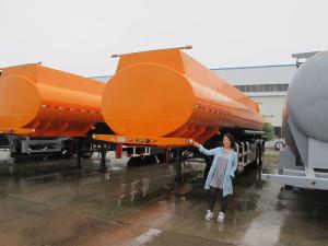 China CIMC 30m3  stainless steel oil tank trailer for palm oil and coal tar transportation on sale