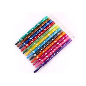 Buy cheap Eco-friendly fancy 12 colors Non-toxic wax crayon set/ 12 colors rotating body from wholesalers