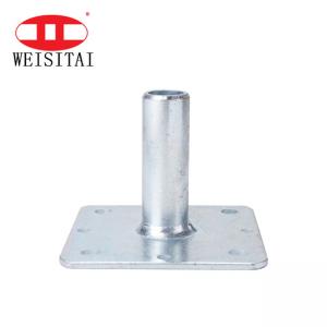 China Q235 Customized Metal Swivel 48MM Scaffold Jack Base Plate on sale