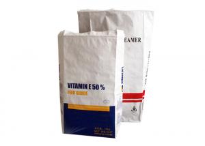 Quality block bottom Pe Film Kraft paper Packaging Bags paper sack industrial use for sale