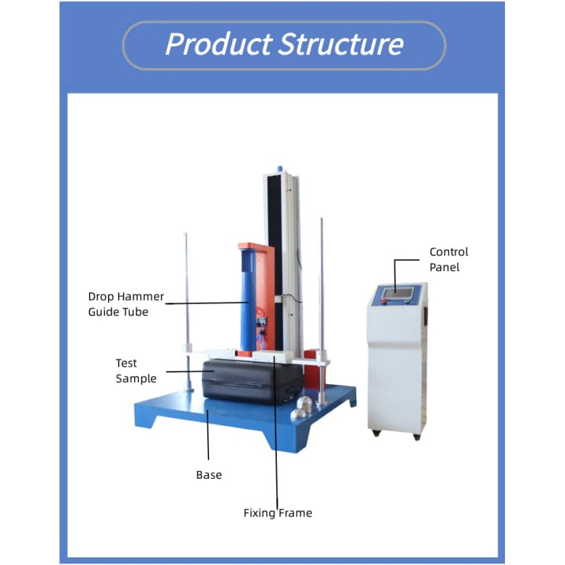 Luggage Drop Hammer Impact Testing Machine Luggage Impact Resistance Testing Equipment