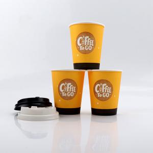 Quality Printing Single Wall Paper Cups Customized Hot Coffee Paper Cup With Lid for sale