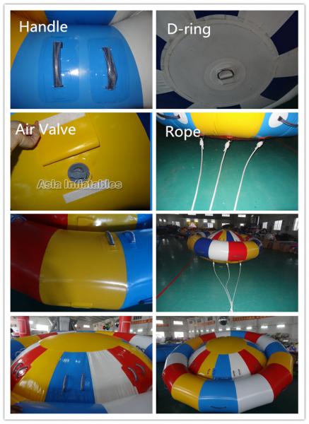 8 Person Towing Tube Disco Boat Inflatable Water Rocker Saturn for Seashore