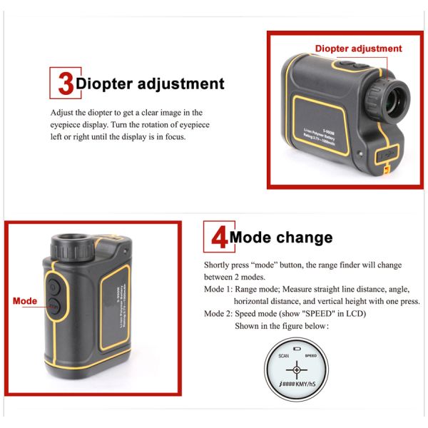1200mtelescope laser distance meter range finder rangefinder hunting Golf monocular trena laser tape measure Diastimete
