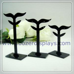 China Acrylic Earring Display Stand Jewelry Display Stands With OEM Pattern on sale