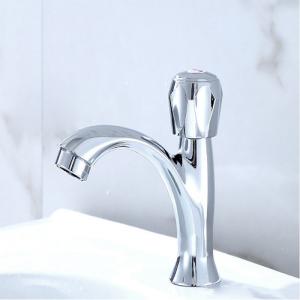 Quality Zinc Single Cold Water Basin Tap Single Handle Bathroom Basin Faucets for sale