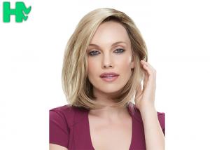 Quality New Style Normal Lace Short Synthetic Wigs Heat Resistant Machine Made for sale