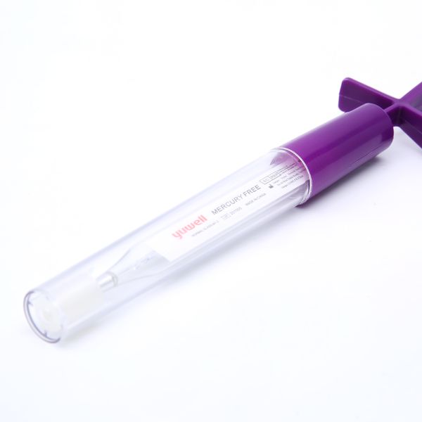 mercury free thermometer with shake off plastic case