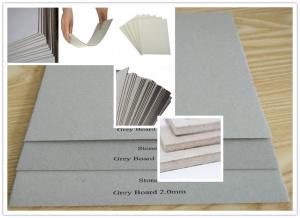 Quality Recycled Pulp Uncoated Laminated Grey Chipboard 700gsm - 1800gsm 1.5mm Thick Paper for sale