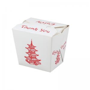 China Disposable Rectangle Takeout Hard Paper Box Tray Kraft Food Noodle Box on sale