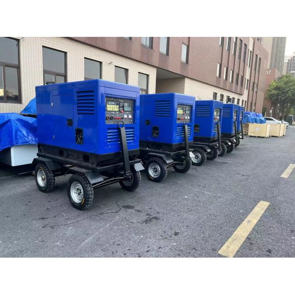 20KW Portable Diesel Welding Generator Set 400A 40V 0.8-15mm Thickness