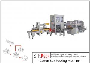 Quality Automatic Industrial Carton Box Packing Machine Large Capacity For Bottle / Can for sale