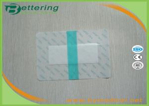 Medical Sterile permeamble transparent waterproof PU film IV wound dressing with absorbent pad economic non frame type