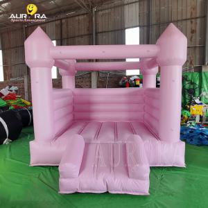 China Jumping Bouncy House Kids Pink Inflatable Bounce House 10x10 For Wedding Party Rental on sale