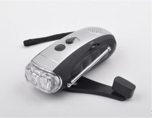 Quality Outdoor use dynamo flashlight with LED light for sale