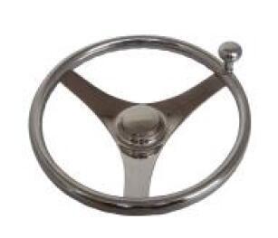 Buy Stainless 3 Spoke Steering Wheel Finger Grips & Control Knob at wholesale prices