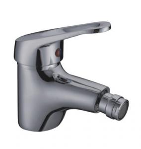 Quality Brass Chrome Lever Bidet Mixer Tap With Plated Valve , Single Hole Faucet for sale