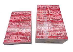 Quality Self Adhesive Mailing Labels , 2 X 3 Inch Fragile Warning Stickers for sale