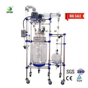 China 150L Distillation Reactor Water Cooled Jacketed Lab Reactor on sale