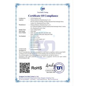 Laizhou Xinhong Machinery Manufacturin Certifications