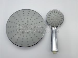 China ABS material chrome plating shower head hand shower set overhead shower rain shower set bathroom  accessories on sale
