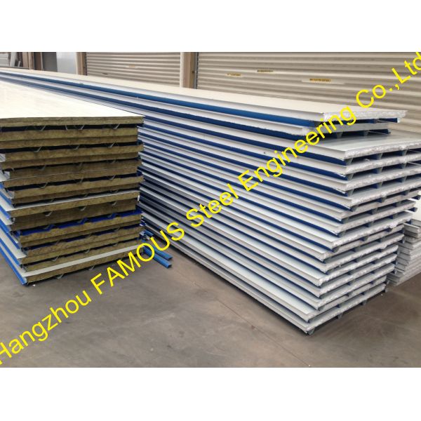 Structural Polyurethane Sandwich Panels Soundproof With Color Steel