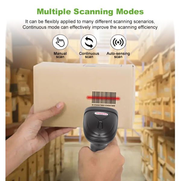 Low Price Scanners From Luckydoor Factory Qr Code Reader Wireless+BT Use with Thermal Printer
