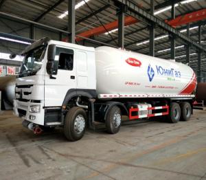 Quality Mobile Howo Propane Tank Truck / LPG Delivery Truck 8x4 36000 Liters ZZ1317N4667W for sale
