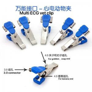 Quality Veterinary ECG Machine Accessories Lead Clips Multi Function Reusable for sale