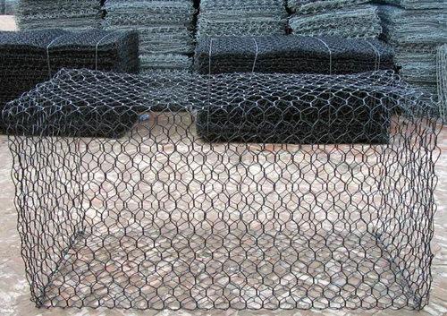 Buy 1m x 1m x 1m Hexagonal Galvanized Gabion Box With PVC Coated For Flood Bank at wholesale prices